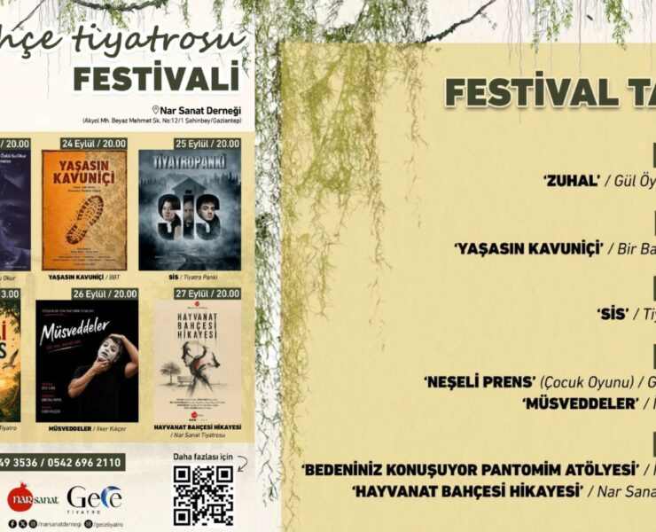 Bahçe Tiyatrosu Festivali: Antep’te tiyatro bahçeye taşınıyor